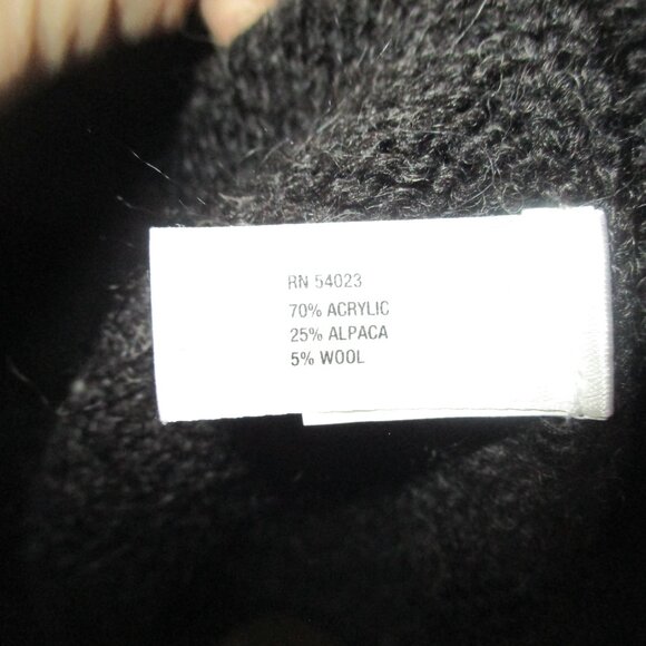 GAP Women’s Cardigan  Charcoal Grey button down s alpaca wool acrylic - Picture 3 of 3